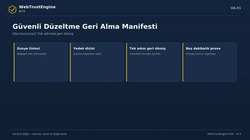 Dört geri alma bileşeni kartı.